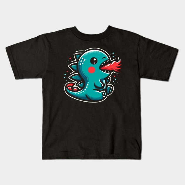 Godzilla Kids T-Shirt by Rizstor